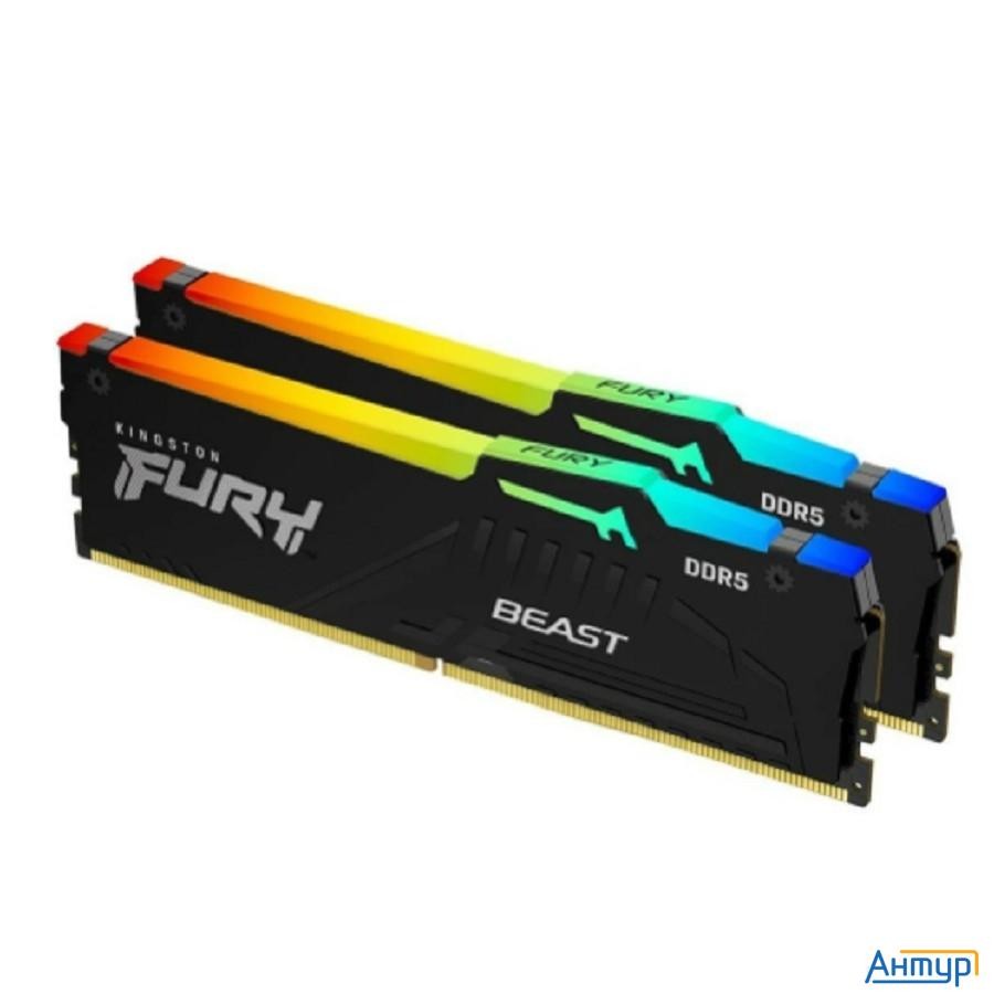 Kingston Fury Beast Expo Rgb 32Гб (16x2) Dimm Ddr5, 5600mt/s, Cl36 1.25В, Kf556c36bbeak2-32