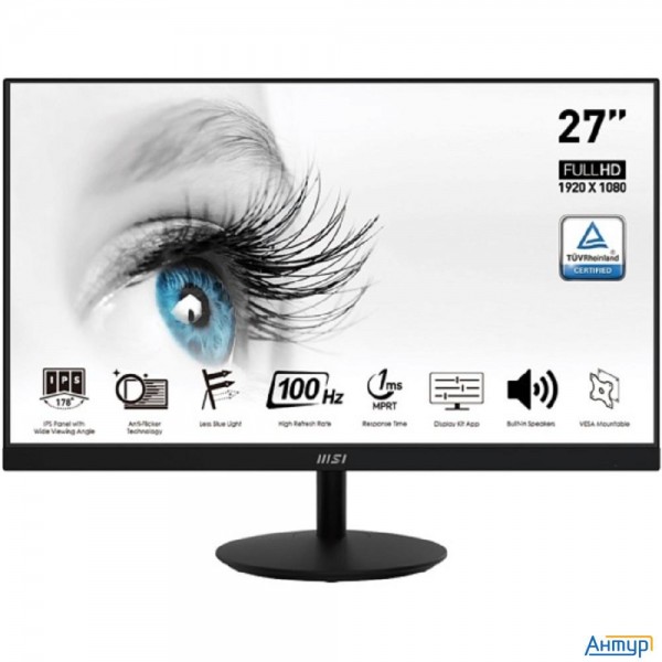 Lcd Msi Pro 27" Mp271a {ips 1920x1080 100hz 1ms 1000:1 300cd 178/178 8bit(6bit+frc) D-sub Hdmi1.4b D