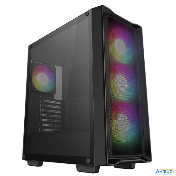 Корпус Deepcool Cc560 Mesh V2 черный без БП Atx 4x120mm 5x140mm 2xusb3.0 Audio Bott Psu