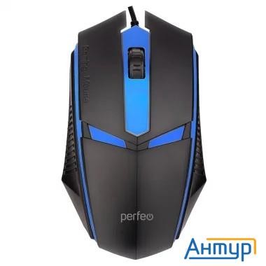 Perfeo мышь оптическая "face", 3 кн, Usb, чёрн, Game Design, 7 цв. подсветка, 1000 Dpi[pf_a4797]