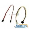 Кабель Gembird/cablexpert Кабель Sata  интерфейсный (48см) 7pin/7pin и питания (15см) 4pin/15pin(cc-
