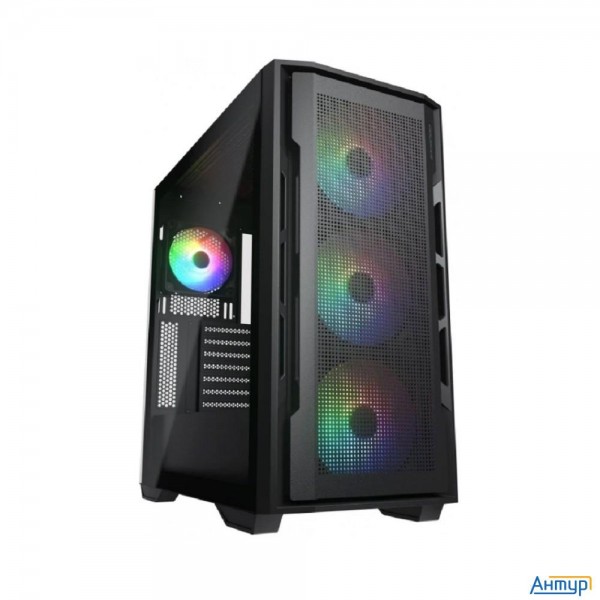 Cougar Корпус Uniface X Rgb V2 Black, 4x140mm Argb Pwm Fan, Argb Pwm Fan Hub, без БП, E-atx