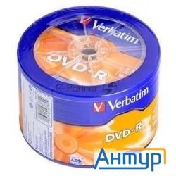 Диск Dvd-r Verbatim 4.7gb 16x Cake Box (50шт) (43731)
