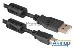 Кабель Defender Usb04-10 Pro Кабель Usb 2.0  для соед. 3.0м Am/bm , зол.конт, 2фер.фил.  (87431)