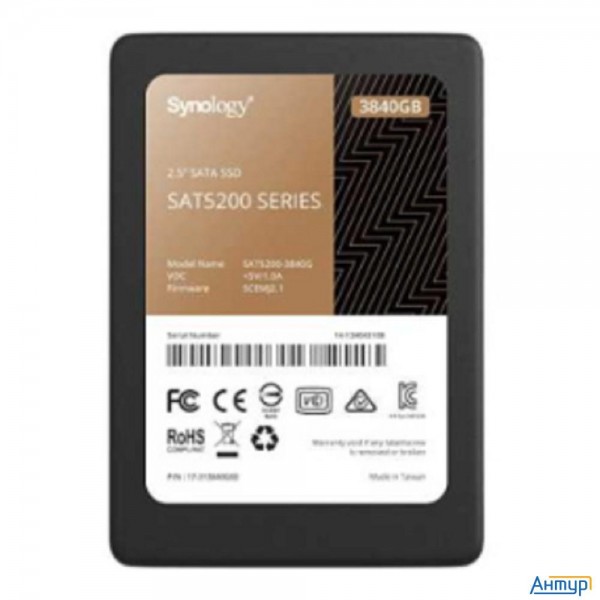 Synology Sat5221-3840g Ssd жесткий диск Sata 2.5" 3.84tb 6gb/s