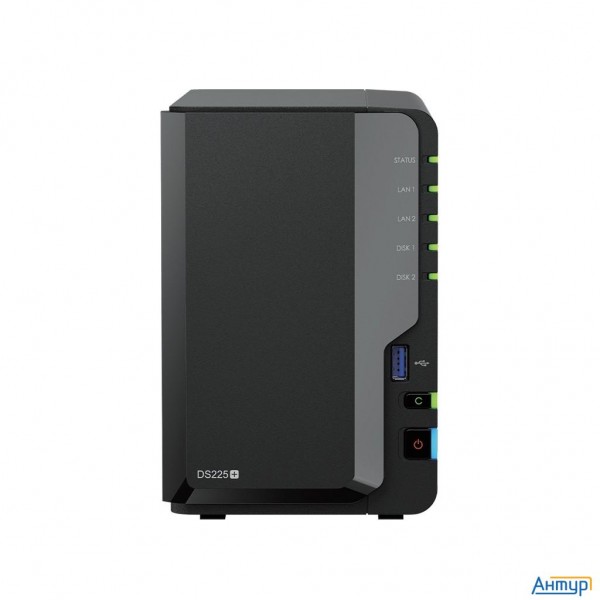 Synology Ds225+ СХД настольное исполнение 2bay No Hdd (repl. Ds224+))