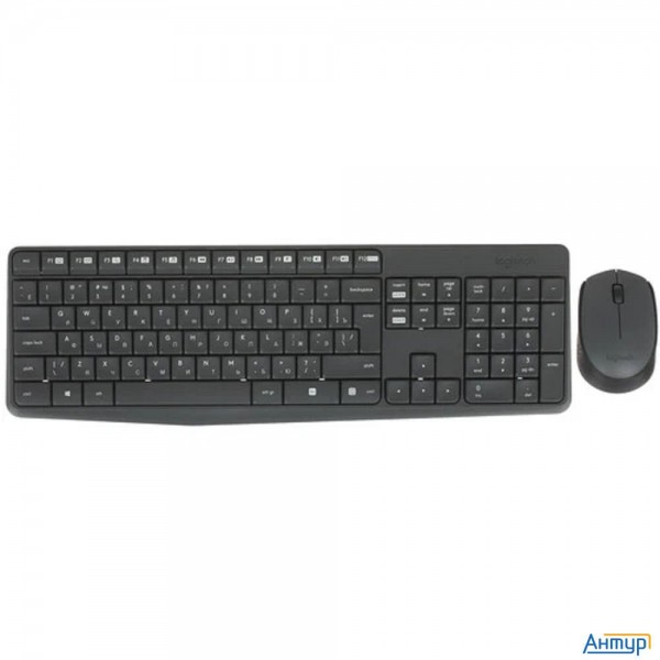 Клавиатура и мышь Logitech Mk235 Rus 920-007949 Black