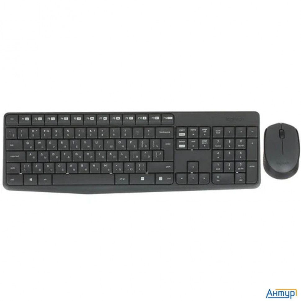 Клавиатура и мышь Logitech Mk235 Rus 920-007949 Black