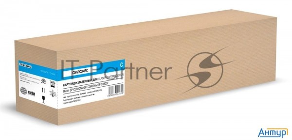 Картридж лазерный Cactus Cs-spc360ec 408185 голубой (6000стр.) для Ricoh Sp C360dnw/sp C360snw/sp C3