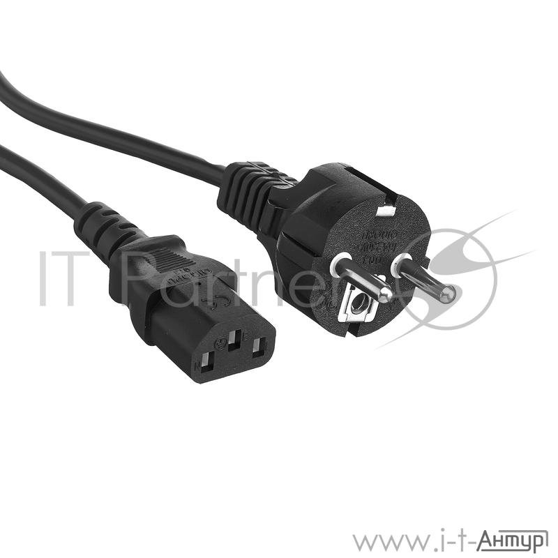 Кабель питания Exegate Special Pc 3s  Евровилка Schuko  С13  3*0.75, Cca, черный, 3м