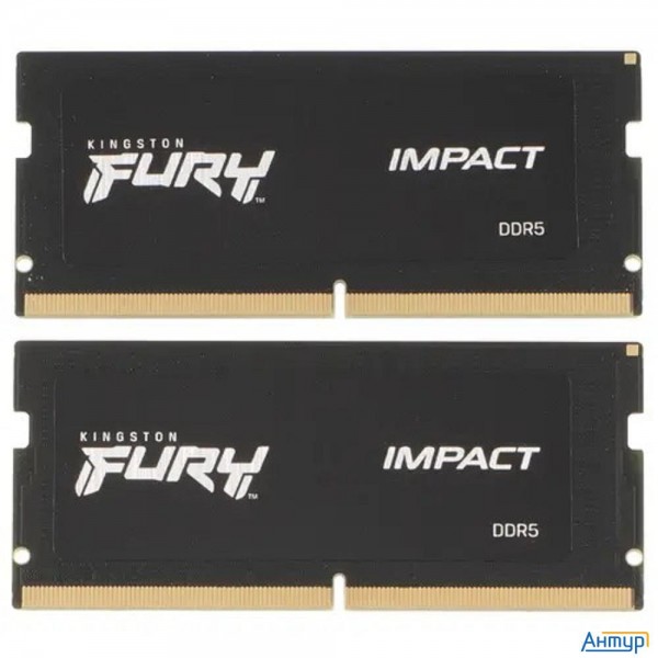Память оперативная/ Kingston 32gb 4800mt/s Ddr5 Cl38 Sodimm (kit Of 2) Fury Impact Pnp Kf548s38ibk2-