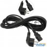 Кабель питания Exegate Power Pc-5p (Евровилка угловая Schuko->С13) Vde-250v-3*1.0-cu, 10a, 5м