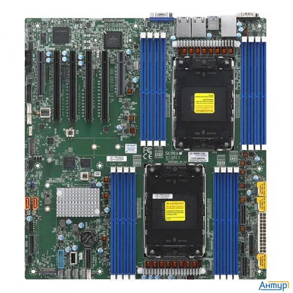 Supermicro Mbd-x13dei-b 2xlga-4677, Intel Xeon Sp Gen 4, Intel C741, 16x Ddr5 4800/4400/4000 Mhz. 2x