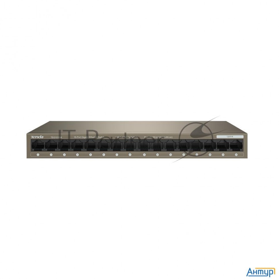 Коммутатор Tenda Teg1016m неуправляемый 16-портовый  Gigabit Ethernet