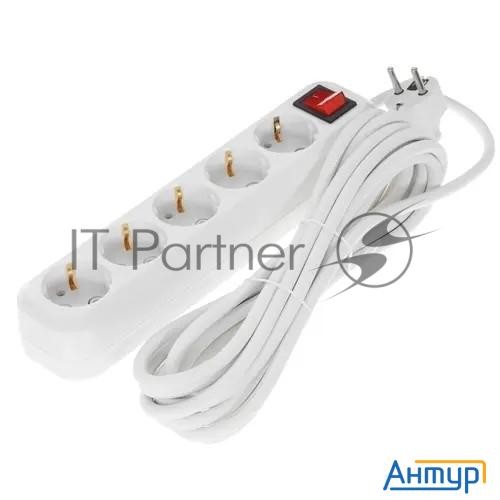 Сетевой фильтр 5bites Sp5w-350 5s / 3*1.5mm2 / 16a / Abs / 5m / White