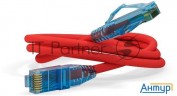 Патч-корд Hyperline U/utp, Cat.6, Lszh, 5 м, красный Pc-lpm-utp-rj45-rj45-c6-5m-lszh-rd