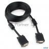 Кабель Gembird/cablexpert Cc-ppvga-5m-b, Кабель Vga Premium , 15m/15m, 5.0м,черный,тройной экран, фе