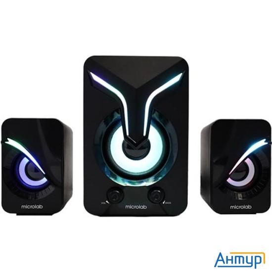 Microlab U270 Phenix черный {5 Вт + 3 Вт X2, Гармонические искажения: < 0,5% (1 Вт 1 кГц), Частотная