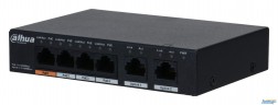 Коммутатор Dahua Dh-pfs3006-4gt-60 4x100mb неуправляемый