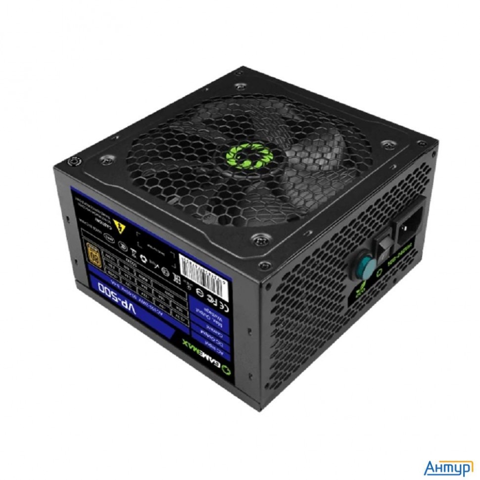 Gamemax Блок питания Atx 500w Vp-500 80+, Ultra Quiet