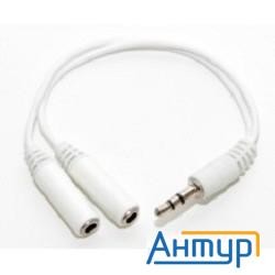 5bites Адаптер Aa-3mf2-02wh 3.5 Jack/m - 2*3.5 Jack/f