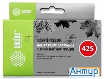 Картридж струйный Cactus Cs-pgi425bk черный (16 мл) для Canon Pixma Ip4840/mg5140/5240/6140/8140/mx8
