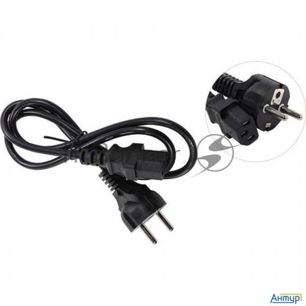 Кабель питания Exegate Special Pc-1s (Евровилка Schuko->С13) 3*0.5, Cca, черный, 1.0м