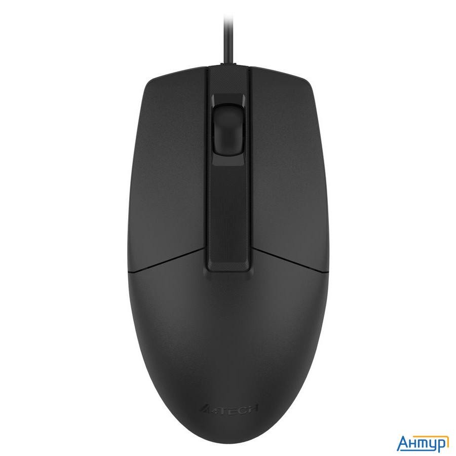 Мышь A4tech Op-330 черный оптическая (1000dpi) Usb (3but) [1530236]
