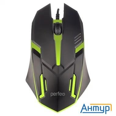 Perfeo мышь оптическая "graf", 3 кн, Usb, чёрн, Game Design, 7 цв. подсветка, 1000 Dpi[pf_a4798]