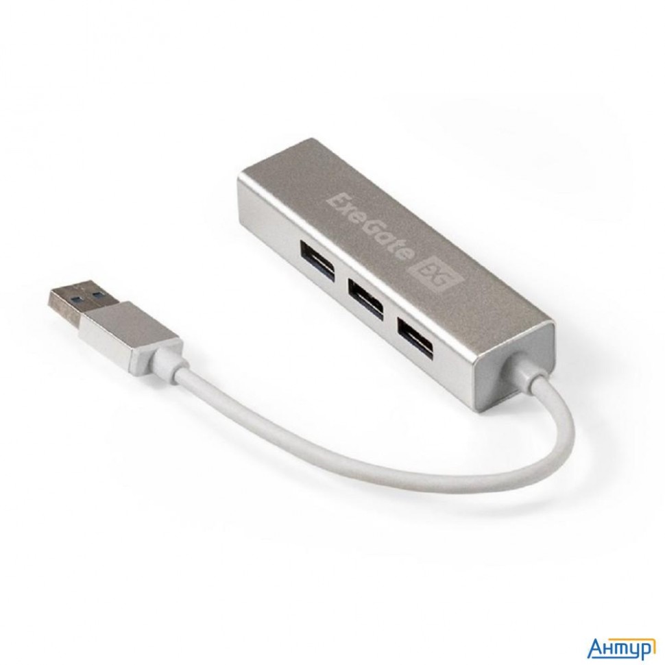 Exegate Ex293981rus Usb-Хаб (концентратор) Exegate Dub-4 (кабель-адаптер Usb3.0 --> 4xusb3.0, Plug&p