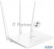 Сетевое оборудование Tenda F3 маршрутизатор 802.11n, до300Мбит/с, 2t2r, Lan: 3х10/100Мбит/с, Wan: 1х