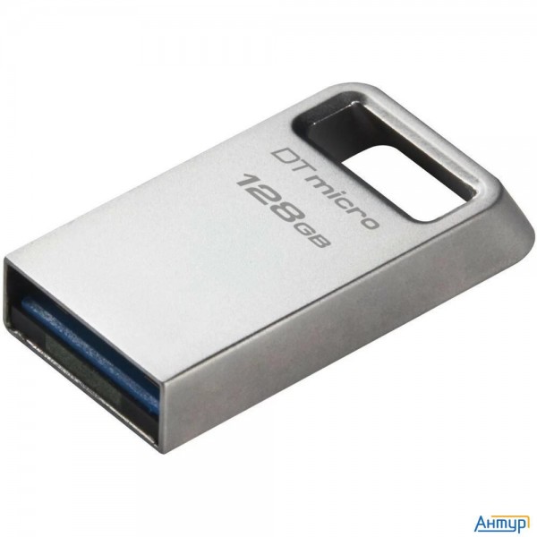 Kingston Usb Drive 128gb Datatraveler Micro  Usb3.0, серебристый [dtmc3g2/128gb]