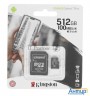 Флеш карта Microsdhc 512gb Microsdxc Class10 Kingston <sdcs2/512gb> Uhs-i Canvas Select Up To 100mb/
