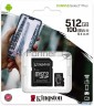 Флеш карта Microsdhc 512gb Microsdxc Class10 Kingston <sdcs2/512gb> Uhs-i Canvas Select Up To 100mb/
