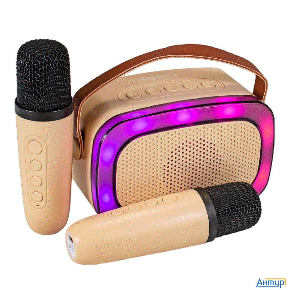 Exegate Ex294943rus Караоке-система Bro 330 (8Вт, 80-15000Гц, Bluetooth, Li-ion, 1200mah, с поддержк