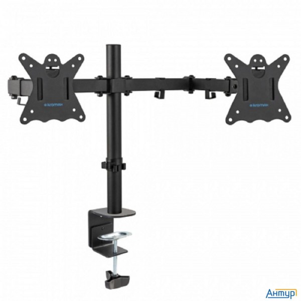 Kromax Casper-508 Black,  Кр. стал. наст. для Tv 10"-32", Max 2x10 кг, 6 ст св., от стл. 400 мм, Max