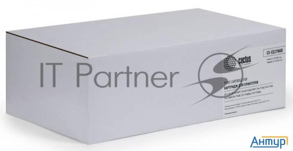 Тонер-картридж Cactus Cs-ce278ad черный (2*2100 стр.) для Hp Laserjet P1566/p1606w