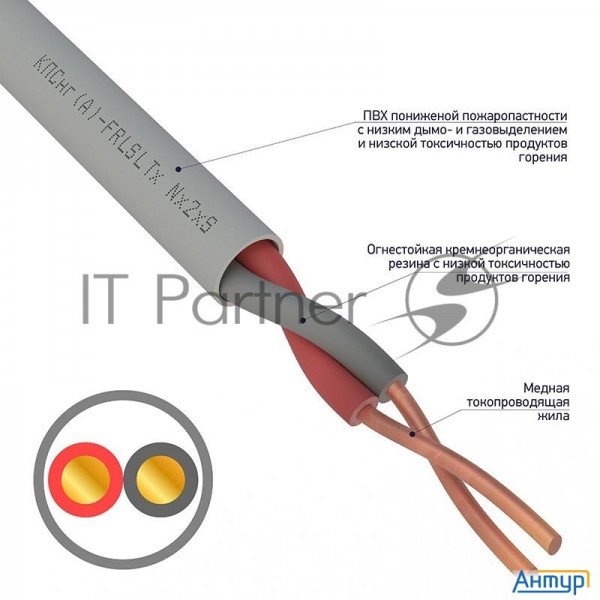 Кабель огнестойкий Rexant КПСнг(А)-frlsltx 1x2x0,75 мм?, бухта 200 м