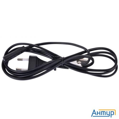 Cablexpert Кабель питания аудио/видео 0,5м, Cee 7/16 - C7, Vde, 2-pin, 2х0,75, черный, пакет (pc-184