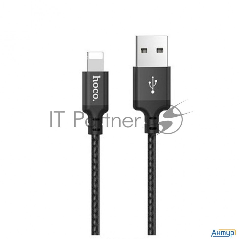 Кабель Usb Lightning/ Hoco Hc-62820 X14/ 1m/ 2a/ Нейлон/ Black