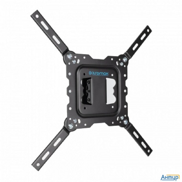 Kromax Dix-16 Black, Кр. стал. наст. для Tv 22"-55", Max 30 кг, 3 ст св., нак. ±15°, пов. ±20°, от с