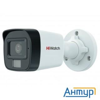 Камера видеонаблюдения аналоговая Hiwatch Ds-t200a(b) (2.8mm),  1080p,  2.8 мм,  белый