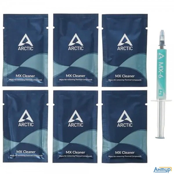 Термопаста Mx-6 Thermal Compound 4-gramm With 6pcs Mx Cleaner Actcp00084a
