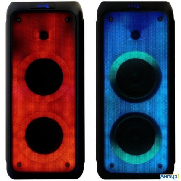 Ginzzu Gm-215 {80Вт, Led-дисплей, Tws, 60Гц- 18кГц, Usb-flash, Microsd-card, Fm-радио, пульт ДУ, бат