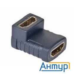Переходник Hdmi-hdmi 19f/19f, угловой, золотые разъемы, пакет Gembird [a-hdmi-ffl]