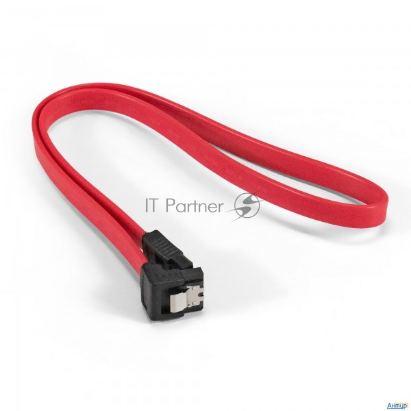 Кабель Sata Exegate Ex-cc-sata-data90-0.5l (7pin/7pin, угловой разъем, металлические защелки, 0,5м)