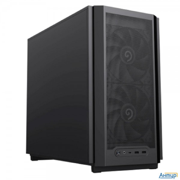 Gamemax Корпус F36 Dark без БП (midi Tower, Atx, Графит, 1*usb Type-c, 3*120мм)