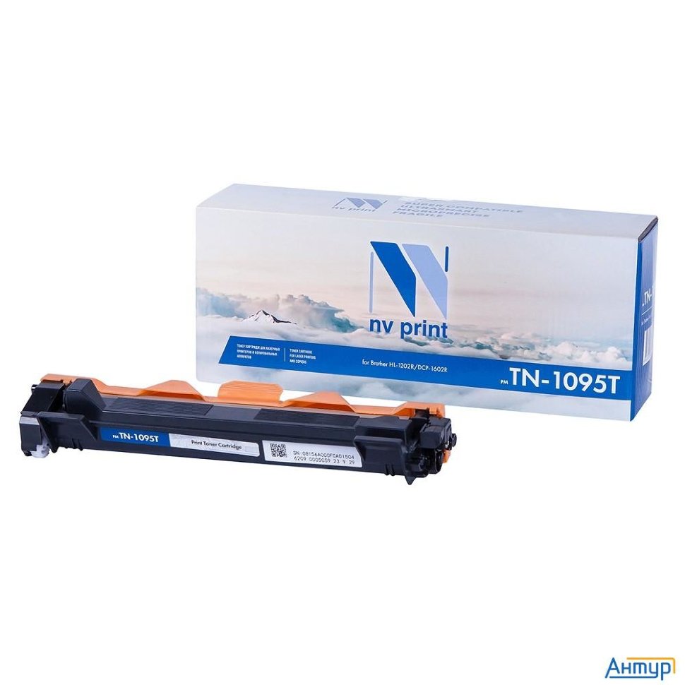 Nv Print Tn-1095 Тонер-картридж Nv-tn1095t для Brother Hl-1202/dcp1602, 1,5k