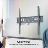 Onkron Uf12 Настенный кронштейн для интерактивных панелей и ТВ 60"-110" фиксированный, чёрный