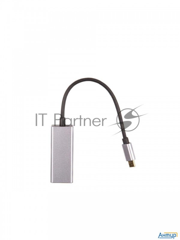 Vcom Du320m Кабель-переходник Usb 3.1 Type-c -->rj-45 1000mbps Ethernet, Aluminum Shell, 0.15м Vcom